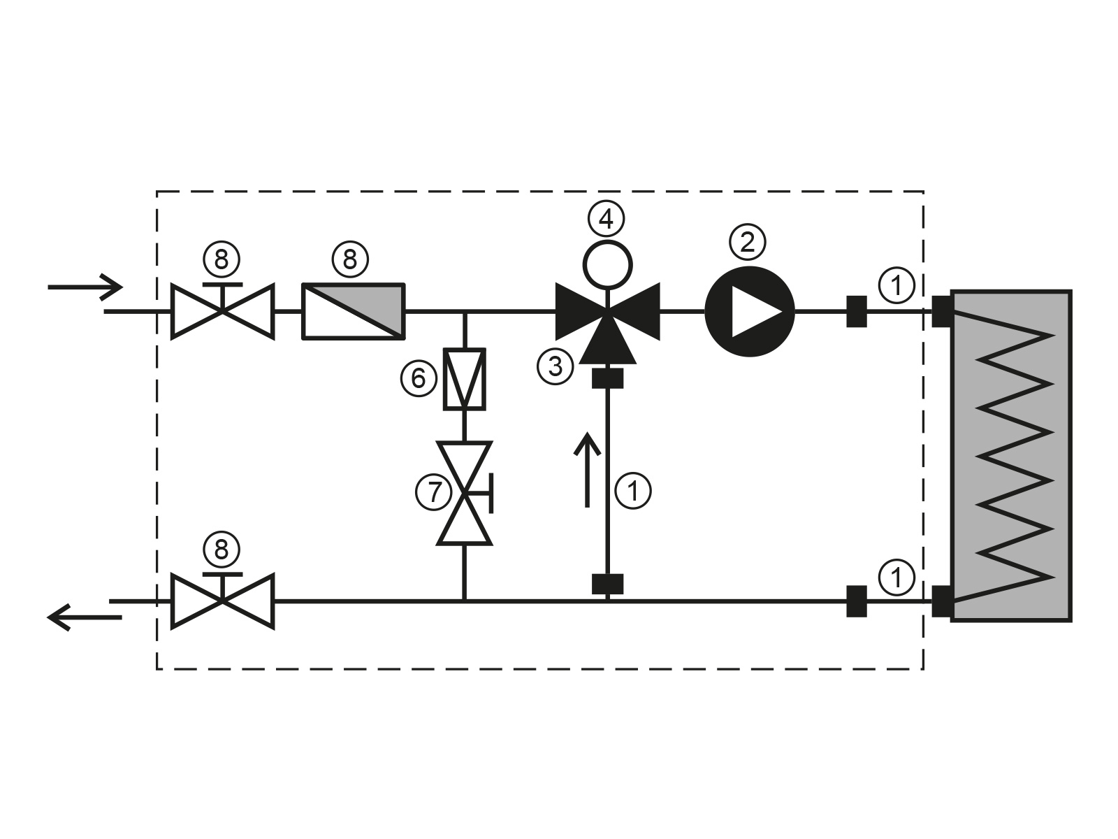 Смесительный узел Ecoclima Pro Vent ECT MU-WH-T-4-25/60